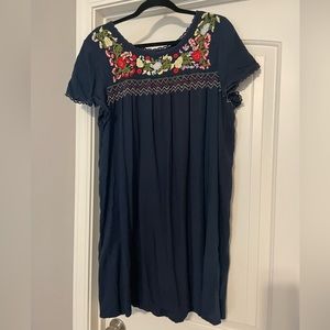 Floral embroidered Mod Cloth dress